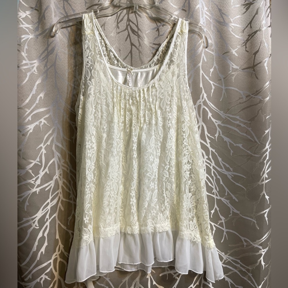 lace/ silk tank top !